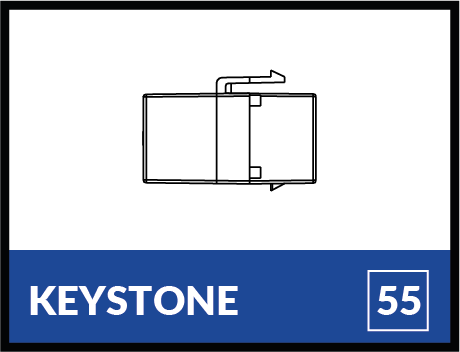 55x55 Keystone Aufnahme